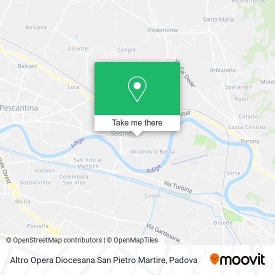 Altro Opera Diocesana San Pietro Martire map