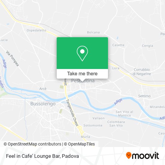Feel in Cafe' Lounge Bar map