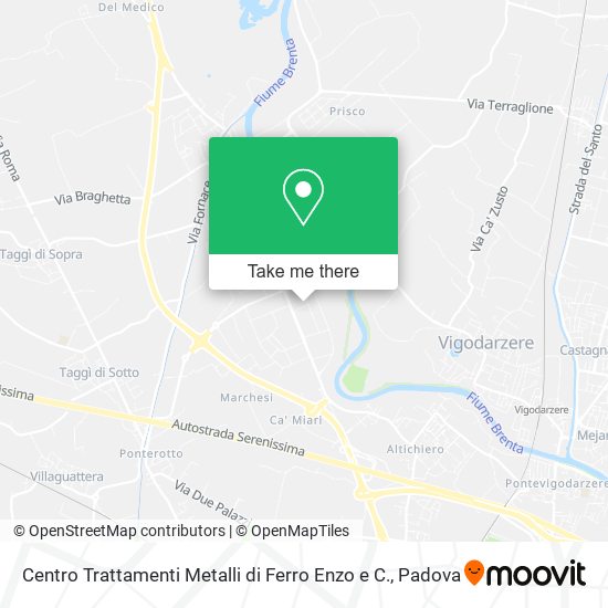 Centro Trattamenti Metalli di Ferro Enzo e C. map