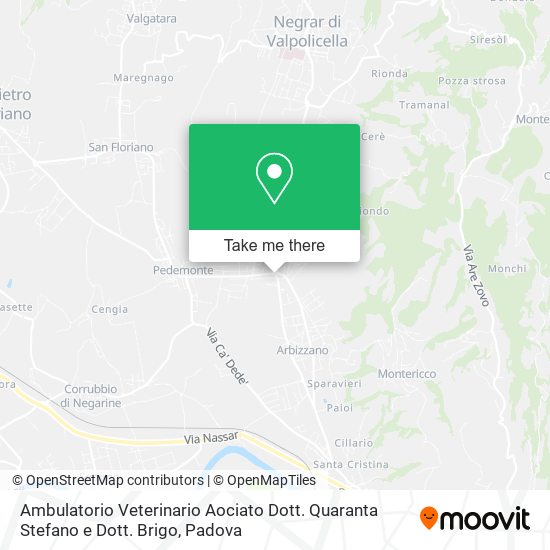 Ambulatorio Veterinario Aociato Dott. Quaranta Stefano e Dott. Brigo map