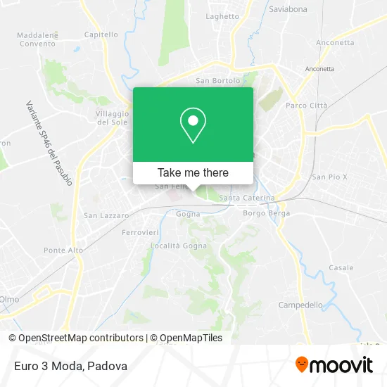 Euro 3 Moda map