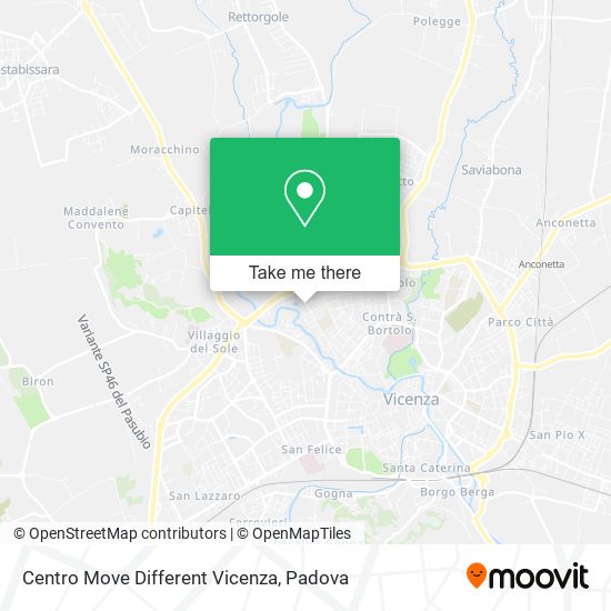 Centro Move Different Vicenza map