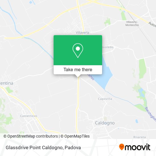 Glassdrive Point Caldogno map