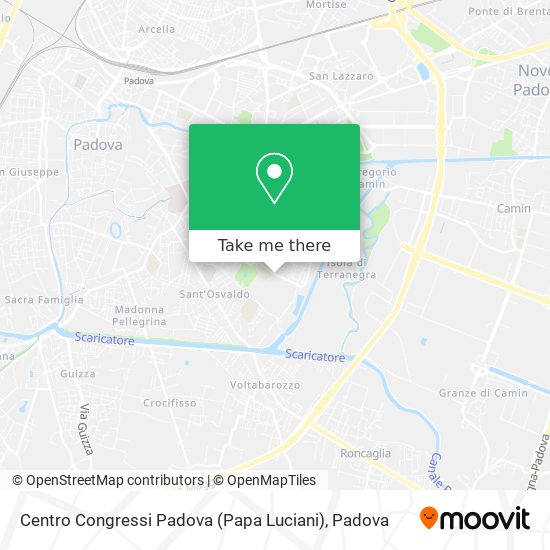 Centro Congressi Padova (Papa Luciani) map