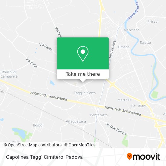 Capolinea Taggì Cimitero map