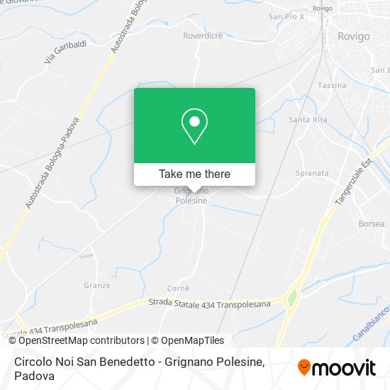 Circolo Noi San Benedetto - Grignano Polesine map