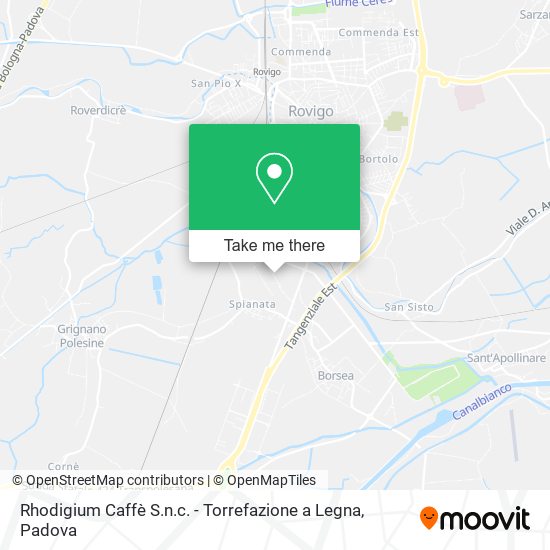 Rhodigium Caffè S.n.c. - Torrefazione a Legna map