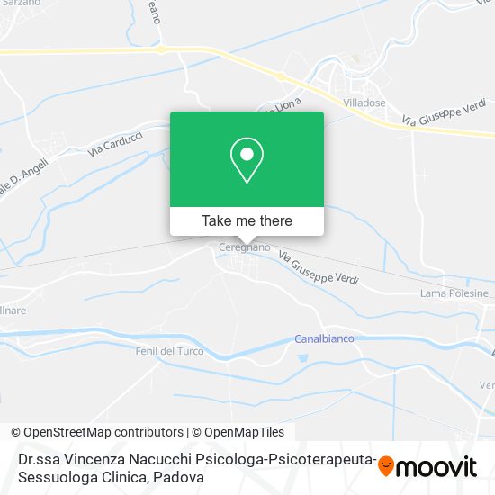Dr.ssa Vincenza Nacucchi Psicologa-Psicoterapeuta-Sessuologa Clinica map