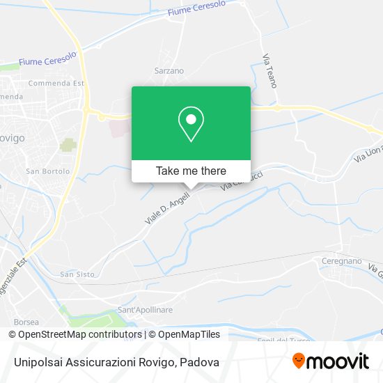 Unipolsai Assicurazioni Rovigo map