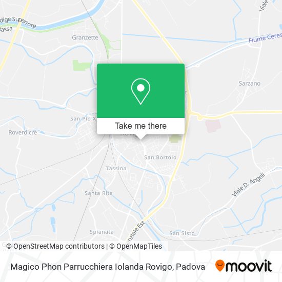 Magico Phon Parrucchiera Iolanda Rovigo map