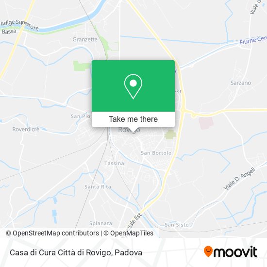 Casa di Cura Città di Rovigo map