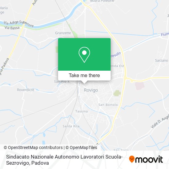 Sindacato Nazionale Autonomo Lavoratori Scuola-Sezrovigo map