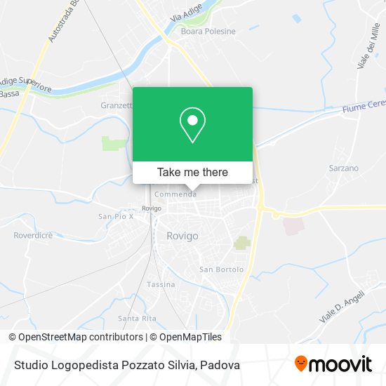 Studio Logopedista Pozzato Silvia map