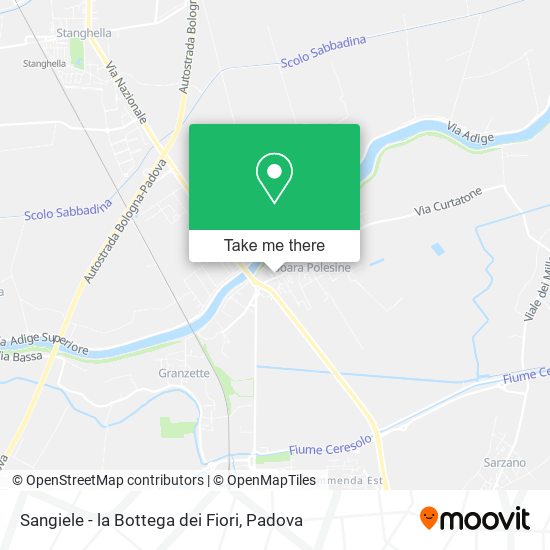 Sangiele - la Bottega dei Fiori map