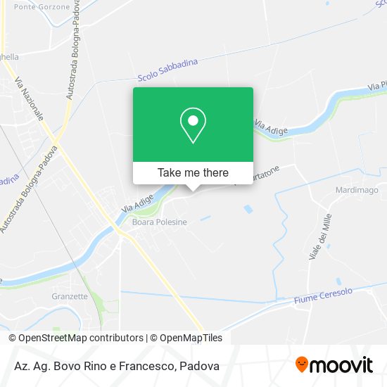 Az. Ag. Bovo Rino e Francesco map