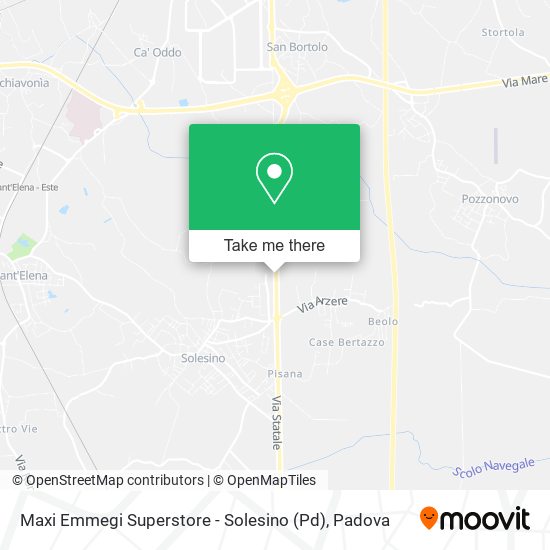 Maxi Emmegi Superstore - Solesino (Pd) map