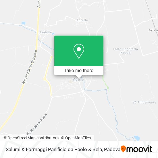 Salumi & Formaggi Panificio da Paolo & Bela map