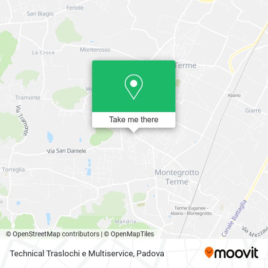 Technical Traslochi e Multiservice map