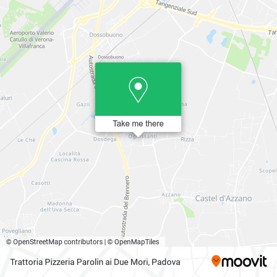 Trattoria Pizzeria Parolin ai Due Mori map