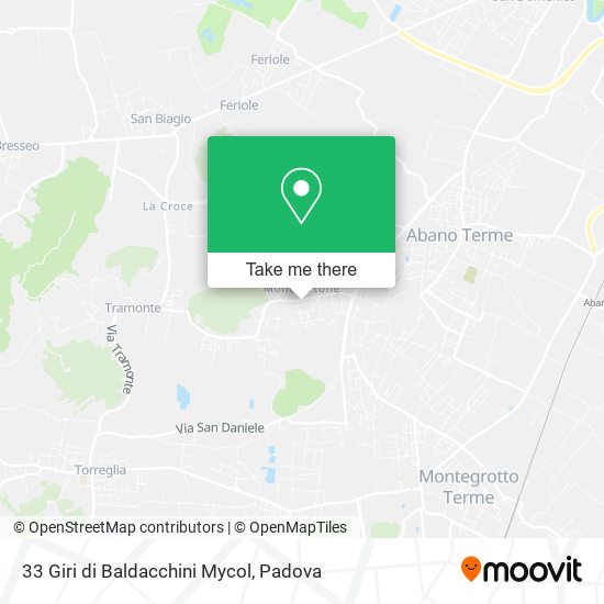33 Giri di Baldacchini Mycol map