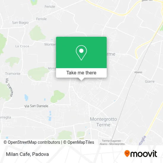 Milan Cafe map