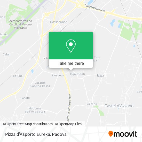Pizza d'Asporto Eureka map