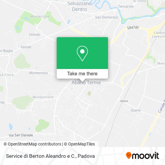 Service di Berton Aleandro e C. map