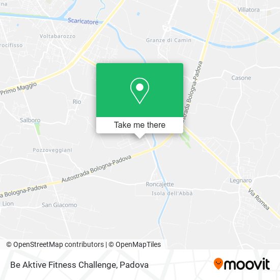 Be Aktive Fitness Challenge map