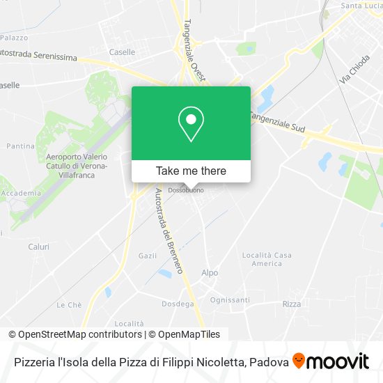 Pizzeria l'Isola della Pizza di Filippi Nicoletta map