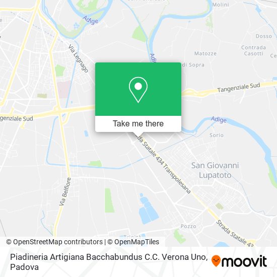 Piadineria Artigiana Bacchabundus C.C. Verona Uno map