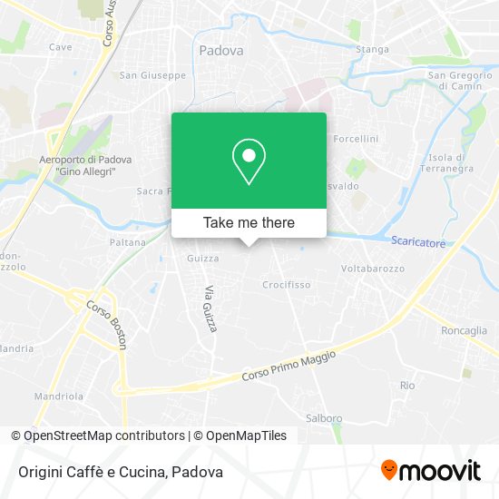 Origini Caffè e Cucina map