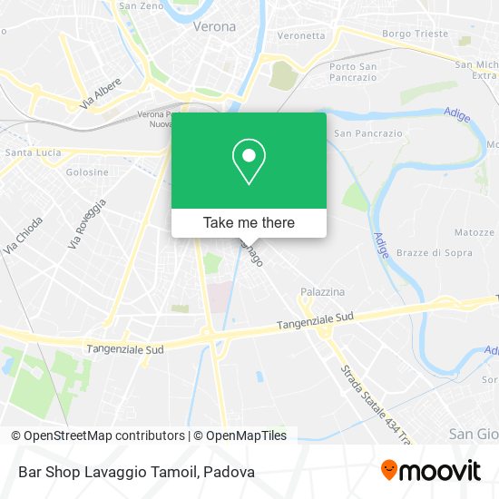 Bar Shop Lavaggio Tamoil map