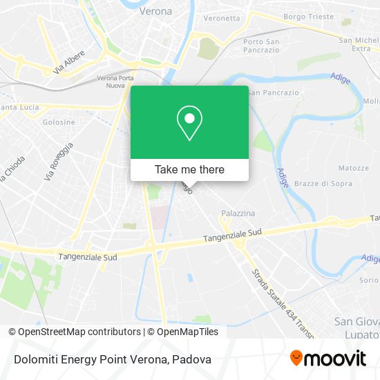 Dolomiti Energy Point Verona map