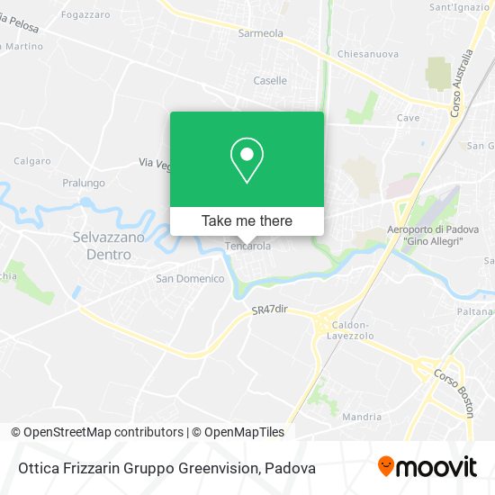 Ottica Frizzarin Gruppo Greenvision map