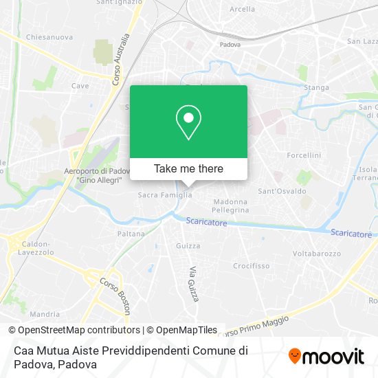 Caa Mutua Aiste Previddipendenti Comune di Padova map