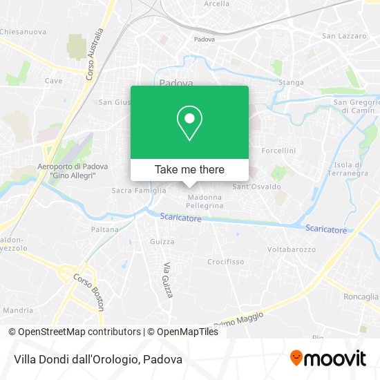 Villa Dondi dall'Orologio map