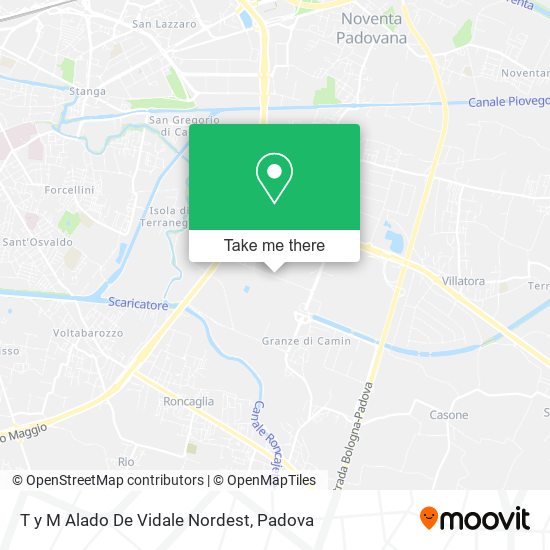 T y M Alado De Vidale Nordest map