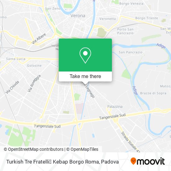 Turkish Tre Fratelli̇ Kebap Borgo Roma map