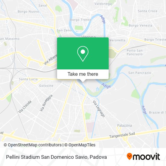 Pellini Stadium San Domenico Savio map
