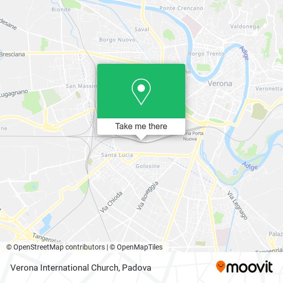 Verona International Church map