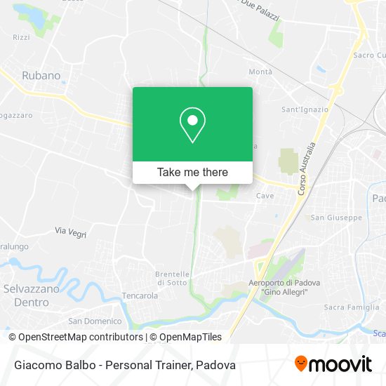 Giacomo Balbo - Personal Trainer map