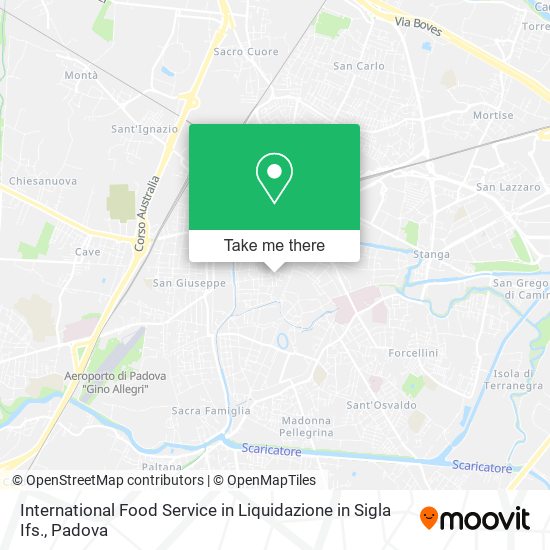International Food Service in Liquidazione in Sigla Ifs. map