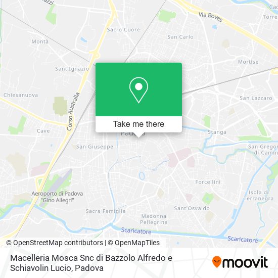 Macelleria Mosca Snc di Bazzolo Alfredo e Schiavolin Lucio map