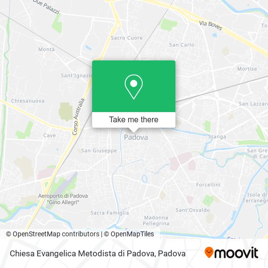 Chiesa Evangelica Metodista di Padova map