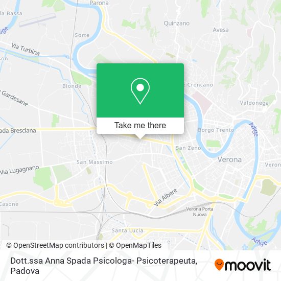 Dott.ssa Anna Spada Psicologa- Psicoterapeuta map