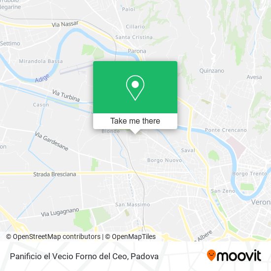 Panificio el Vecio Forno del Ceo map