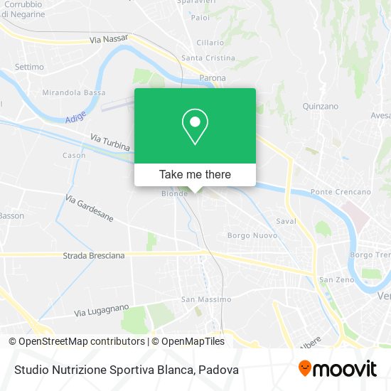 Studio Nutrizione Sportiva Blanca map