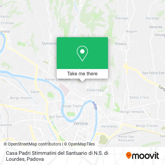 Casa Padri Stimmatini del Santuario di N.S. di Lourdes map