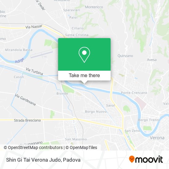 Shin Gi Tai Verona Judo map