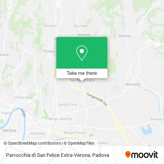 Parrocchia di San Felice Extra-Verona map